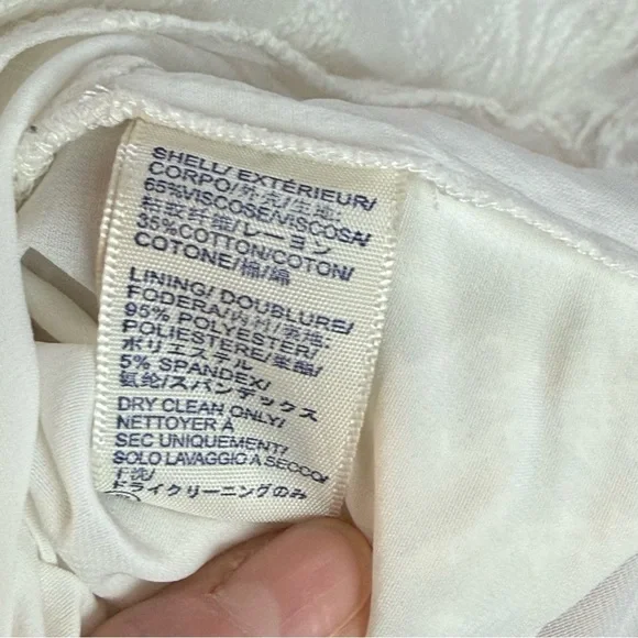 NWT Rebecca Minkoff Trixie Dress White Embroidered Sheer Partially Lined Sz 4 - Picture 14 of 16